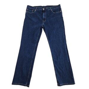 Levi's 511 Jeans Men's 42 x 32 Dark Blue Stretch Denim Straight Leg NWOT
